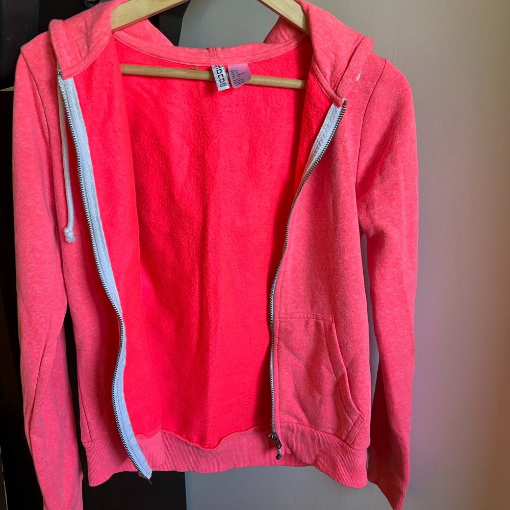 H&M Divided Pink Neon Hoodie